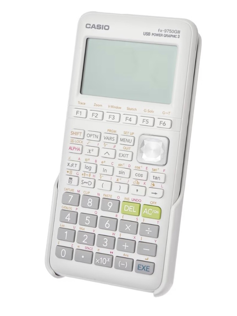 Casio White Graphing Calculator FX-9750GIII